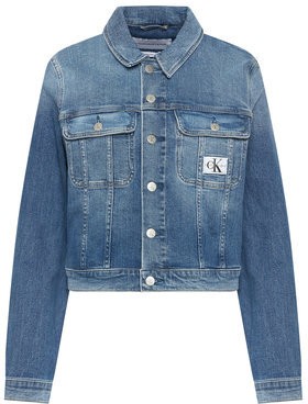 Calvin Klein Jeans Farmer kabát J20J216305 Kék Cropped Fit