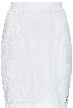 Calvin Klein Jeans Ceruzaszoknya J20J215715 Fehér Slim Fit