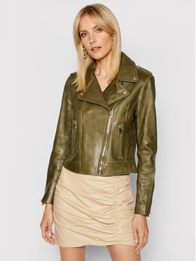 LaMarque Bőrkabát Donna 21 Zöld Tailored Fit