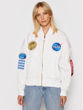Alpha Industries Bomber dzseki 116005 Fehér Oversize