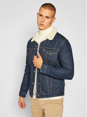 Levi's® Farmer kabát Type III Sherpa 16365-0084 Sötétkék Regular Fit