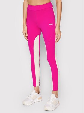 Guess Leggings O1YA16 MC047 Rózsaszín Slim Fit
