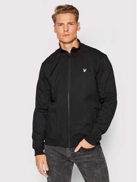 Lyle & Scott Bomber dzseki Zip Trough Funnel Neck ML604VTR Fekete Regular Fit