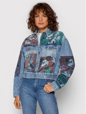 Desigual Farmer kabát DISNEY India 21WWED32 Kék Oversize