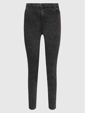 Vero Moda Curve Farmer Ludy 10249796 Fekete Slim Fit