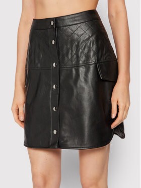 Vero Moda Műbőr szoknya Loving 10252282 Fekete Regular Fit