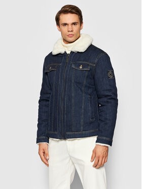 Guess Farmer kabát Denim Sherpa M1BL53 WE800 Sötétkék Regular Fit