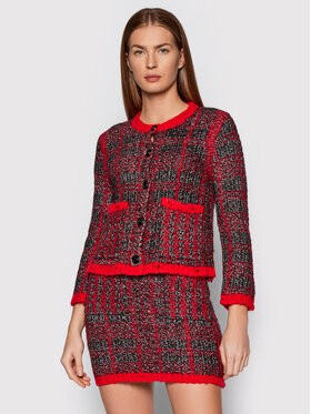 Pinko Kardigán Belcolore 1G169M Y776 Piros Regular Fit