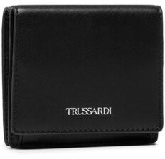 Trussardi Kisméretű férfi pénztárca Wallet Coin Pocket 71W00168 Fekete
