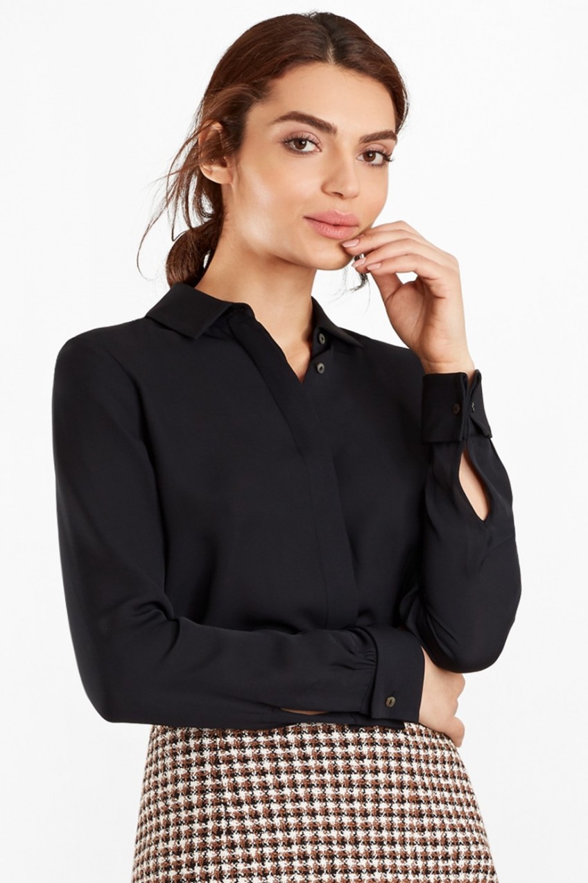 Ing Brooks Brothers Silk Georgette French Cuff Shirt