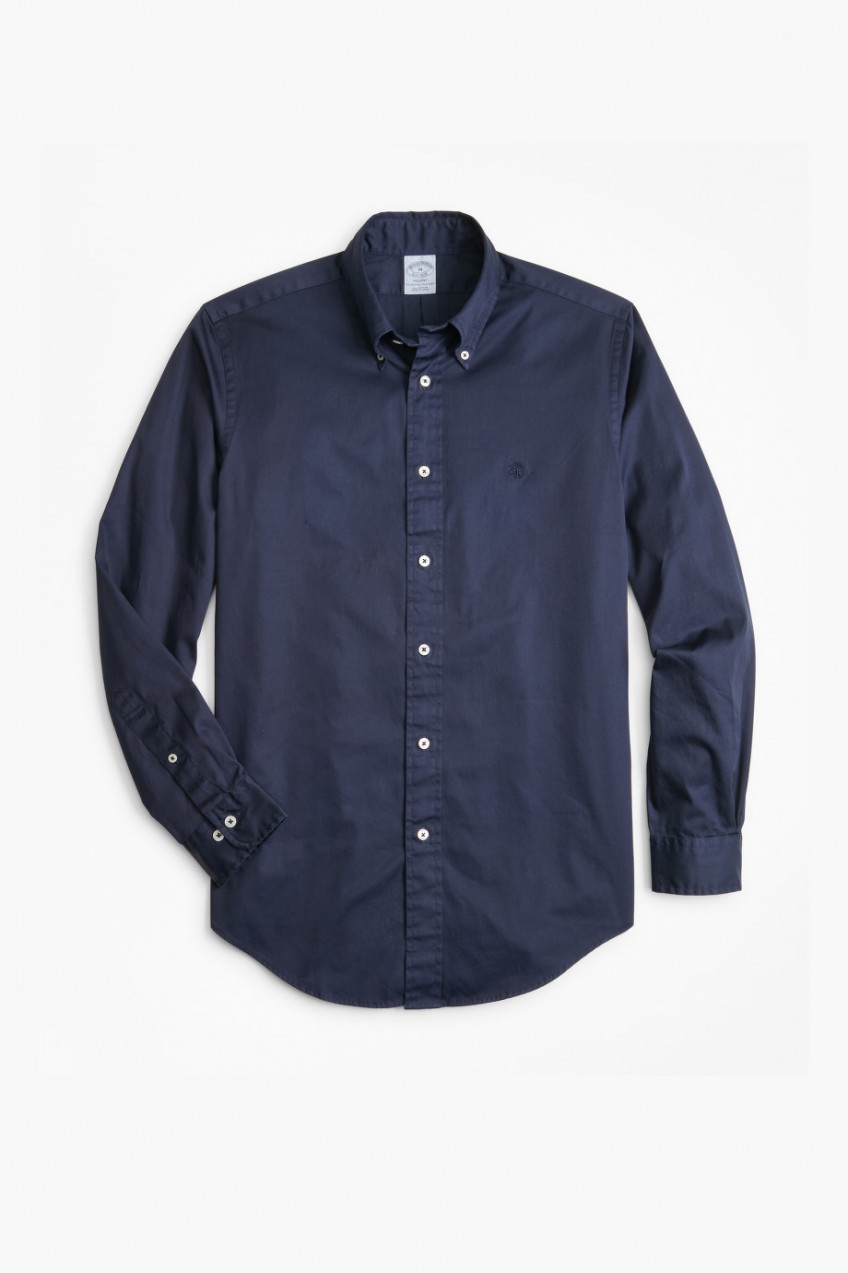 Ing Brooks Brothers Regent Fit Garment-Dyed Twill Sport Shirt