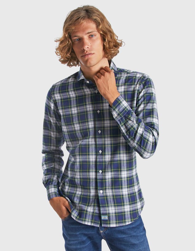 Ing La Martina Man Tartan Twill Shirt L/S