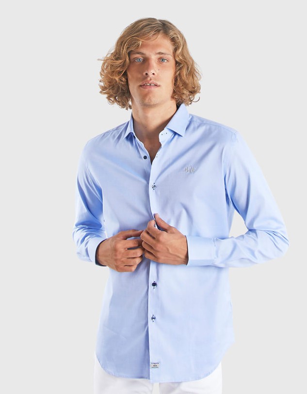 Ing La Martina Man Oxford Shirt L/S