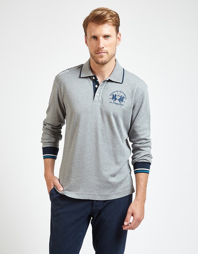 Póló La Martina Man Polo L/S Jersey Interlock
