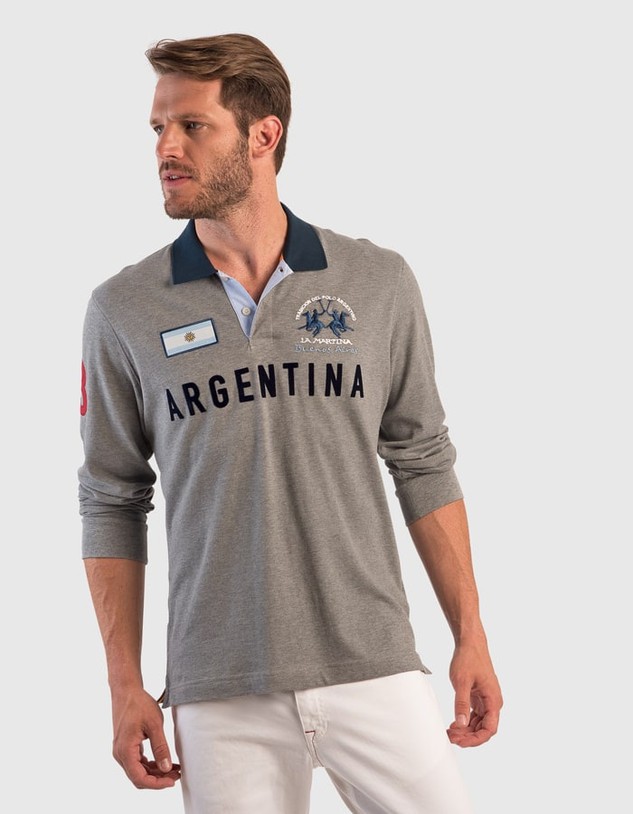 Póló La Martina Man Polo L/S Piquet Stretch