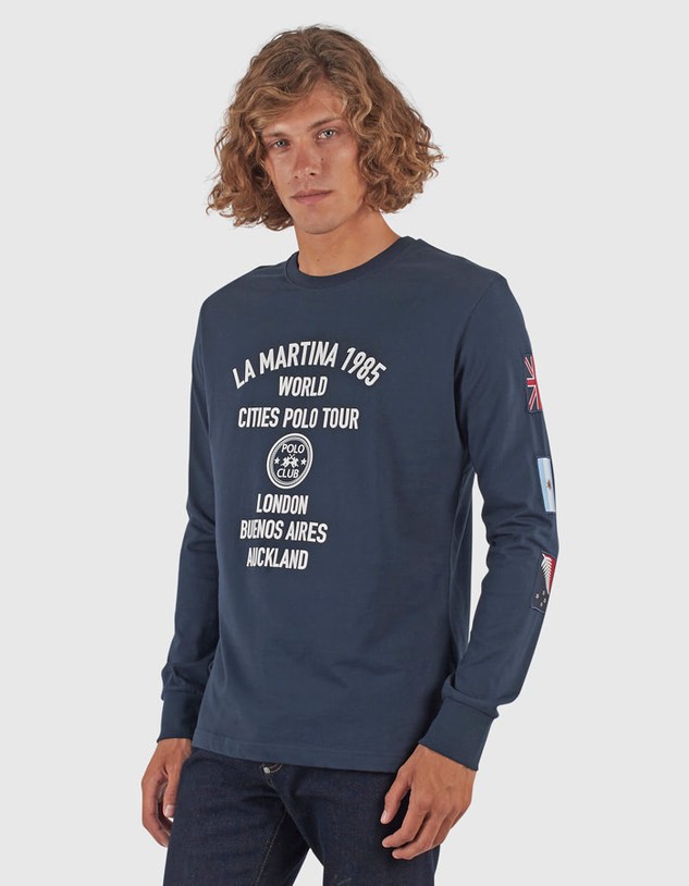 Póló La Martina Man T-Shirt L/S Cotton Jersey