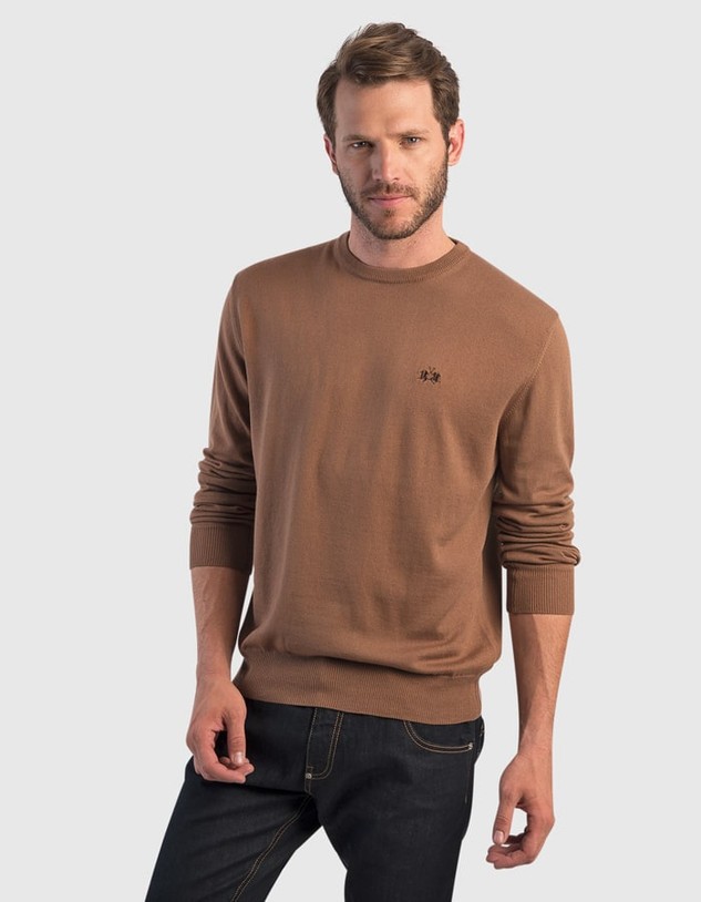 Pulóver La Martina Man Tricot Crew Neck Gg12