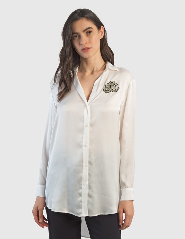 Ing La Martina Woman Viscose Satin Shirt L/S