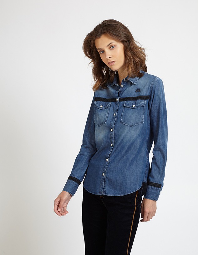 Ing La Martina Woman Shirt Denim
