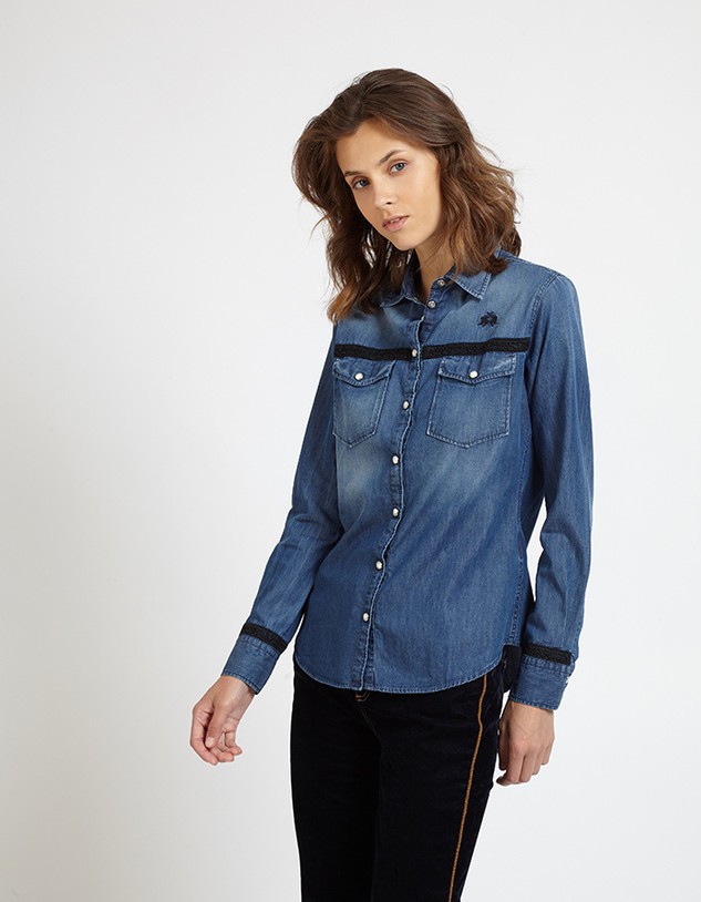 Ing La Martina Woman Shirt Denim