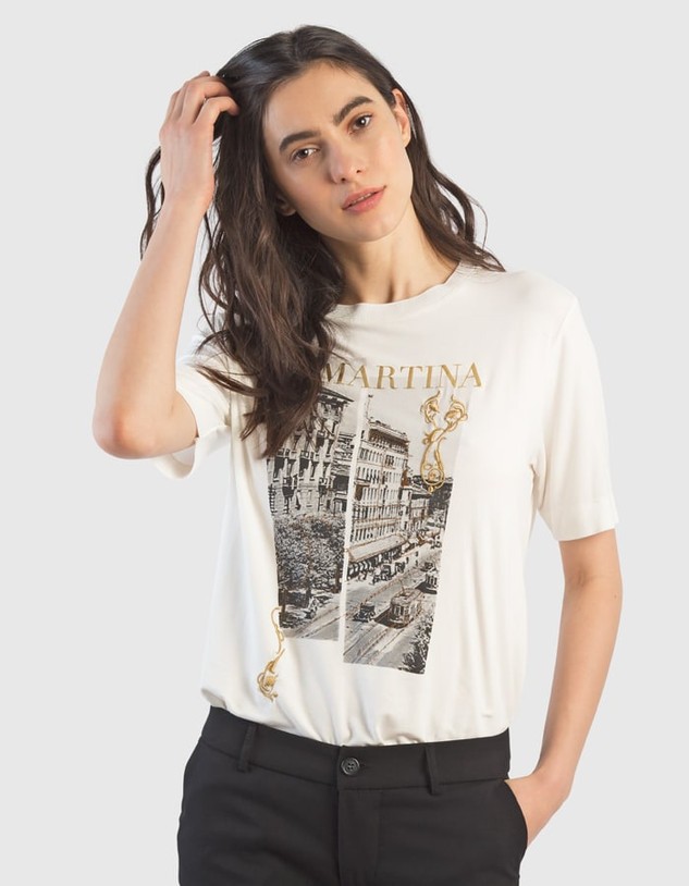 Póló La Martina Woman T-Shirt Viscose Jersey