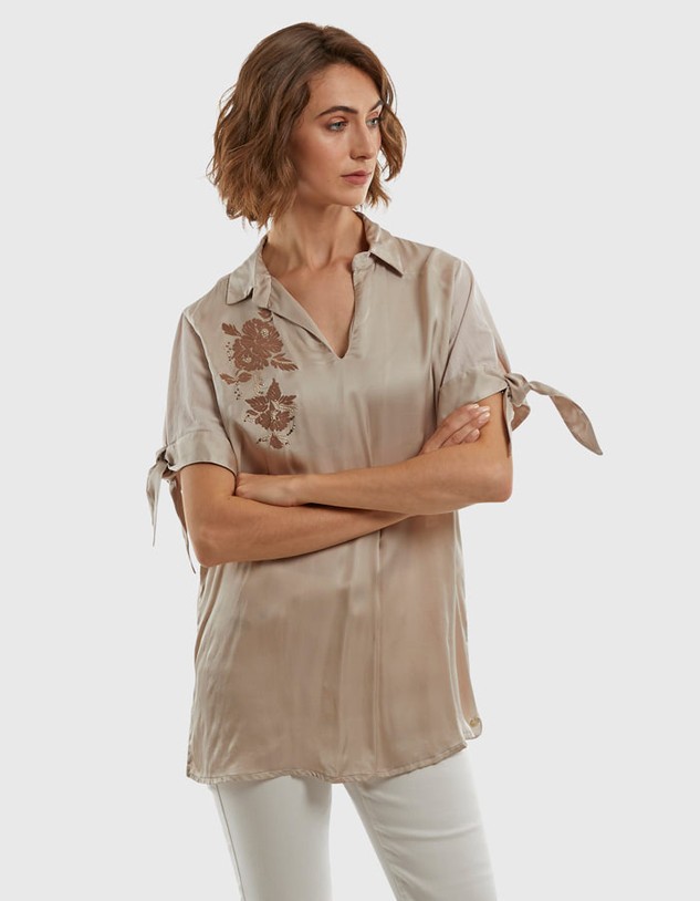 Póló La Martina Woman S/S Satin Polo