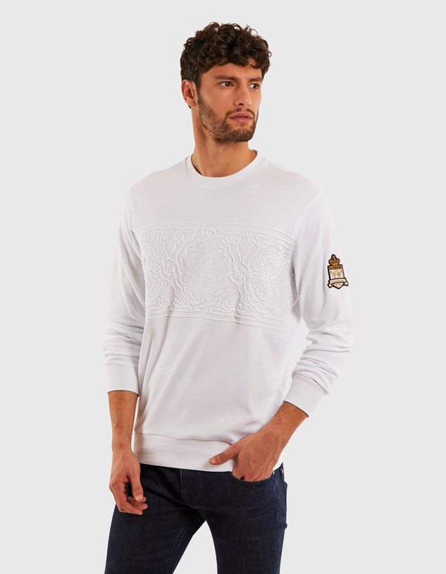 Melegítő Felső La Martina Fleece Crew Neck Jersey In