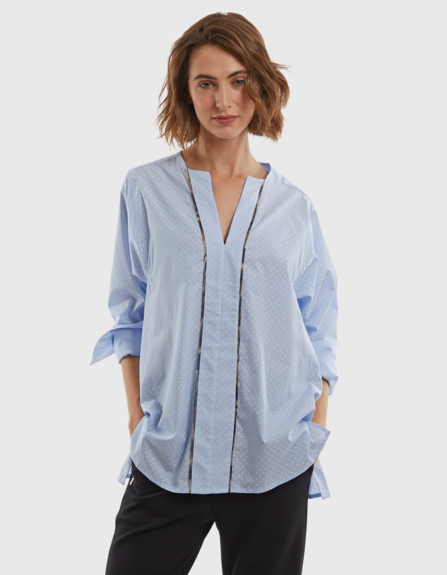 Ing La Martina Woman Printed Poplin Shirt