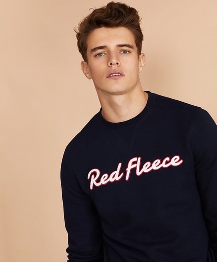 Melegítő Felső Brooks Brothers Knt Rf Slv Ptch Logo Sweatshirt Navy