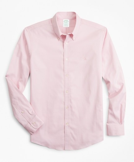 Ing Brooks Brothers Spt Ml Ni Stretch Pinpoint Solid Milano Pink