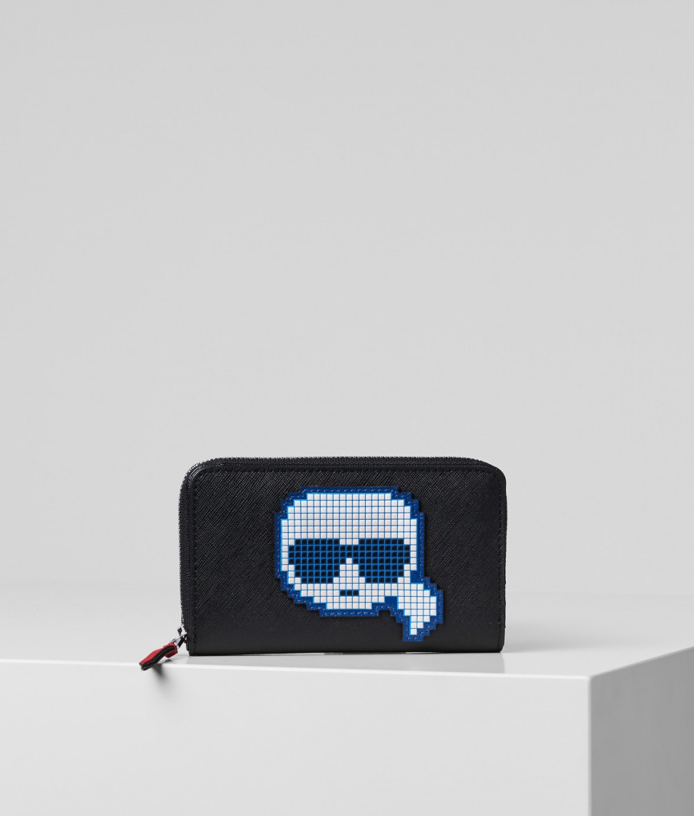 Pénztárca Karl Lagerfeld K/Pixel Md Folded Zip Wallet