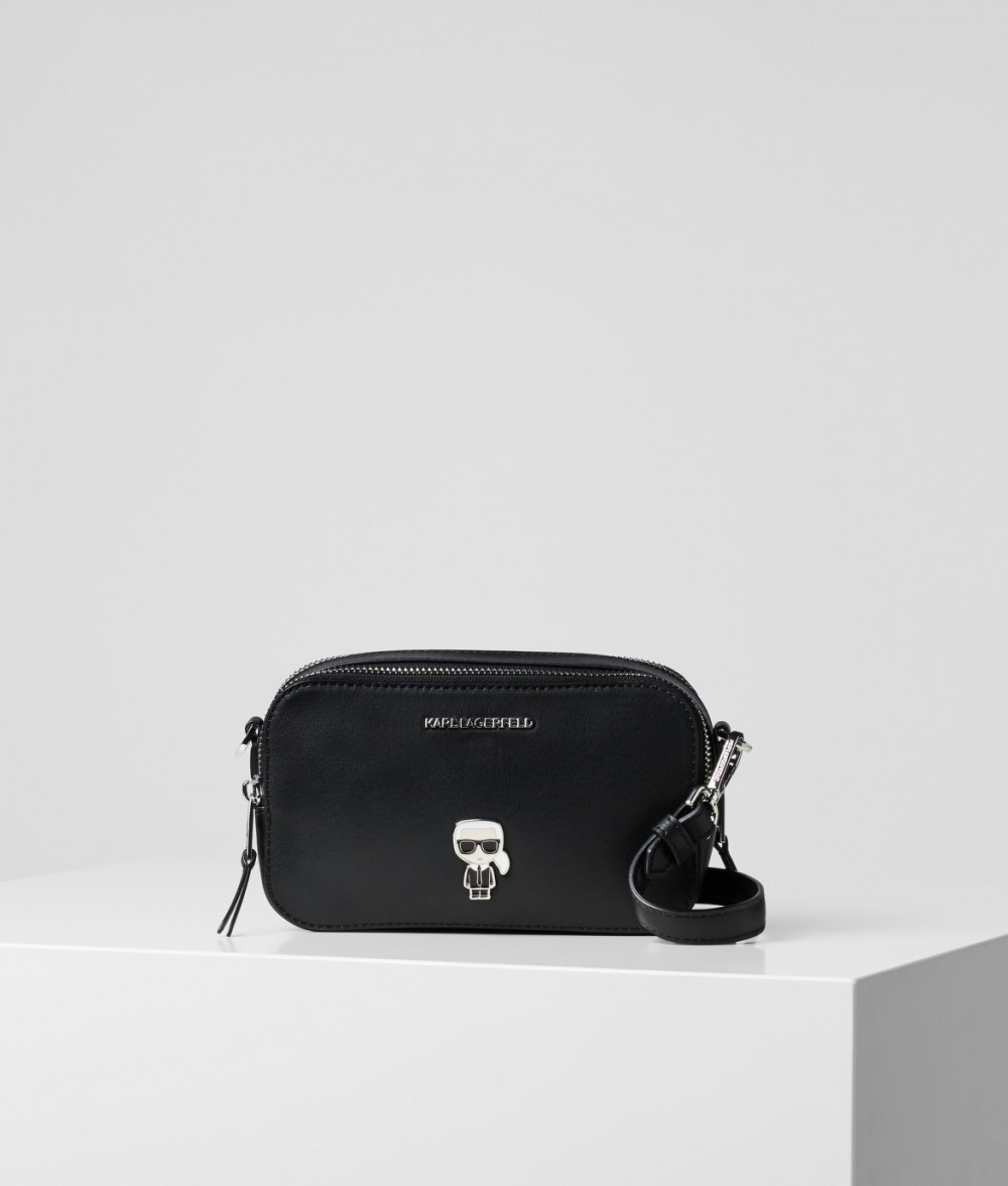 Retikül Karl Lagerfeld K/Ikonik Metal Pin Camera Bag