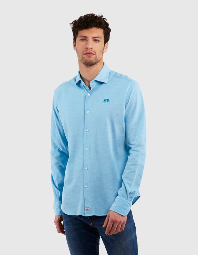 Ing La Martina Man Oxford Piquet Shirt