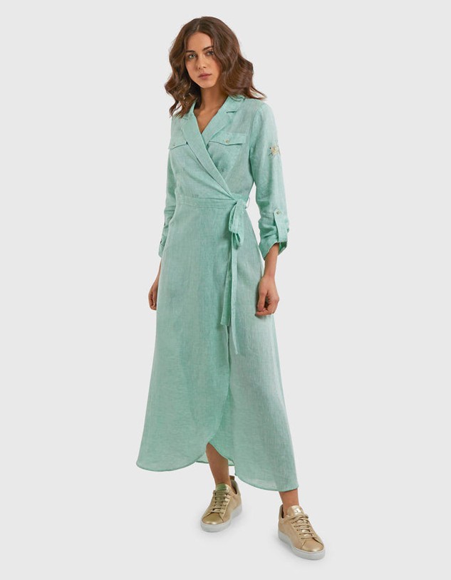 Ruha La Martina Woman Linen Dress L/S