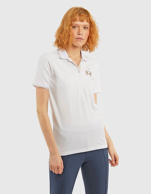 Póló La Martina Woman S/S Polo Piquet Stretch