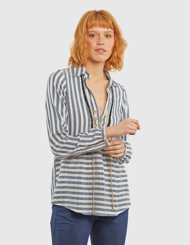 Ing La Martina Woman Stripe Blouse