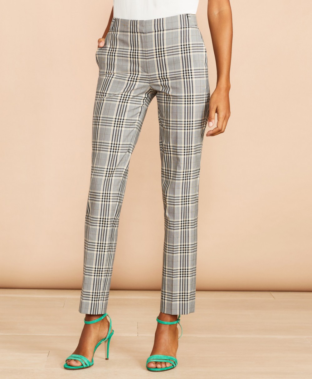 Nadrág Brooks Brothers Pnt Ctnblend Plaidmacav