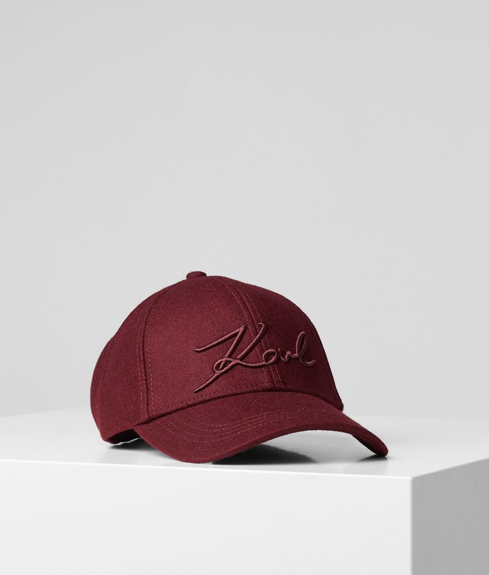 Sapka Karl Lagerfeld K/Signature Felt Cap