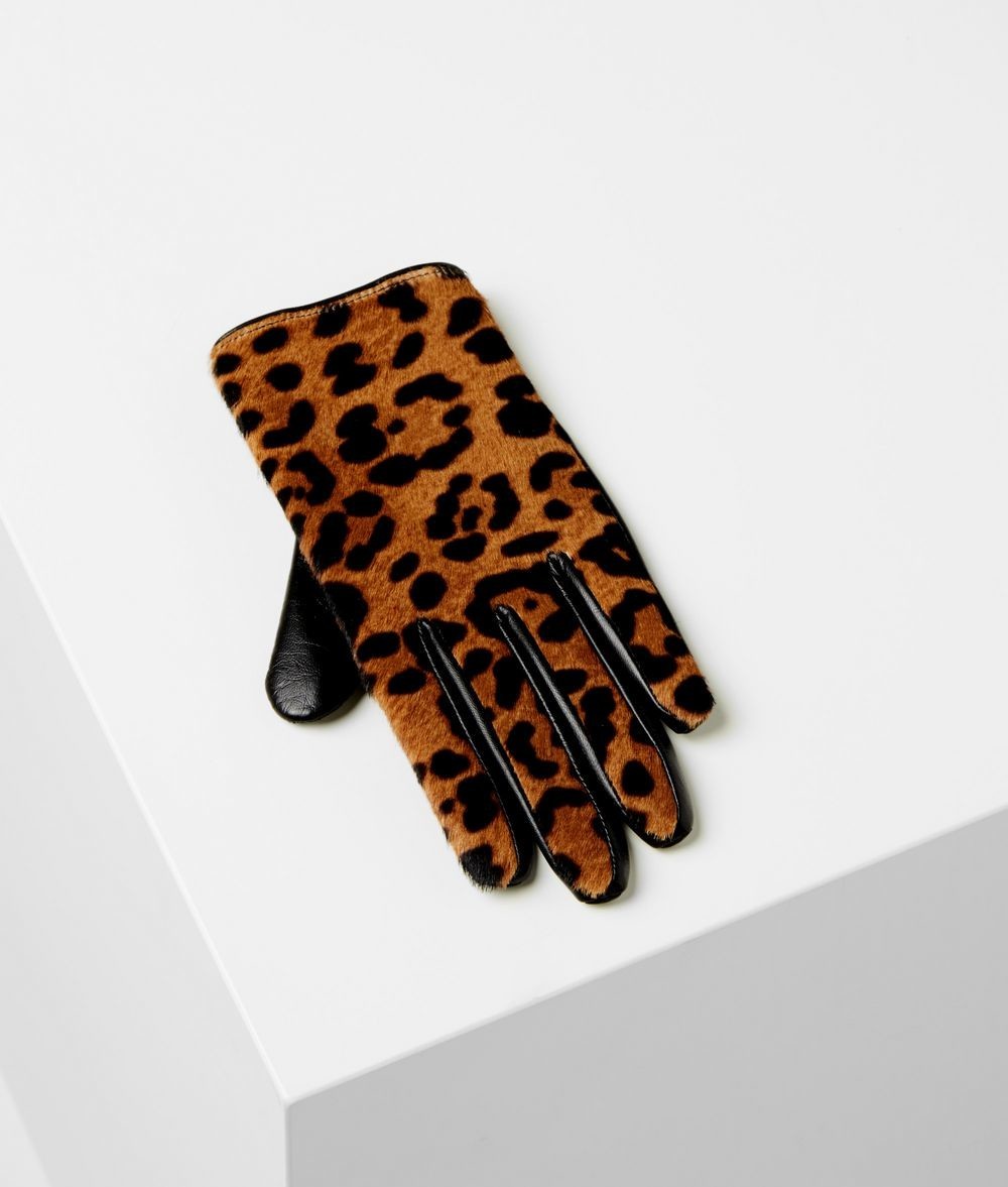 Kesztyű Karl Lagerfeld K/Leopard Print Glove