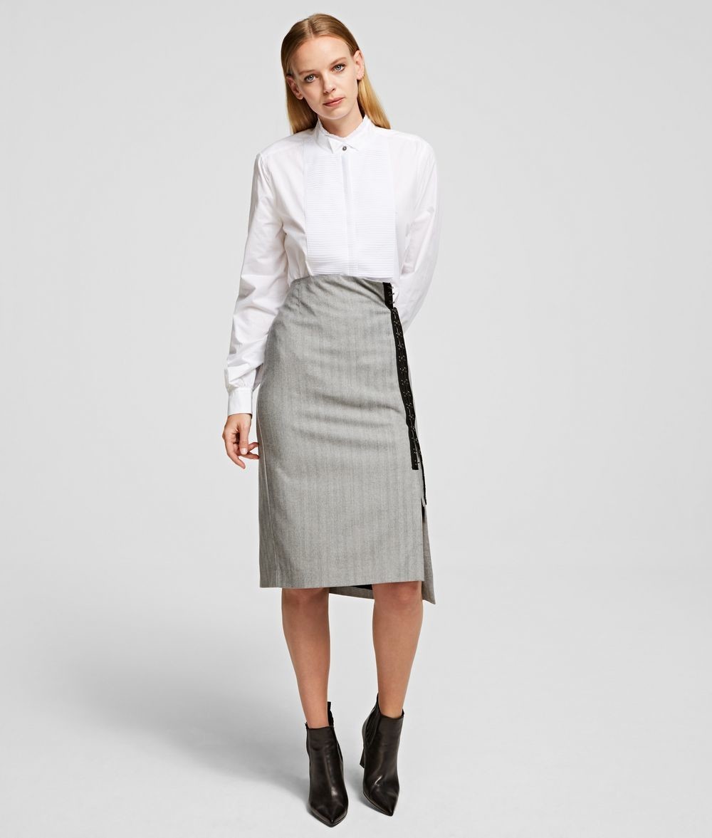 Szoknya Karl Lagerfeld Pencil Skirt W/Hook & Eye Tape