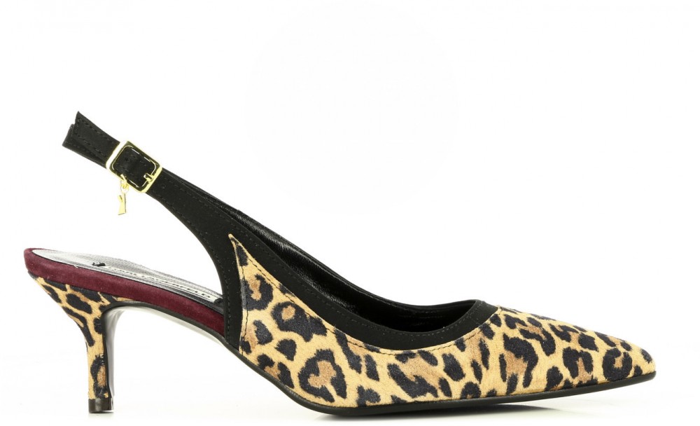 Magassarkúcipő Karl Lagerfeld Manoir Kitten Sling Suede