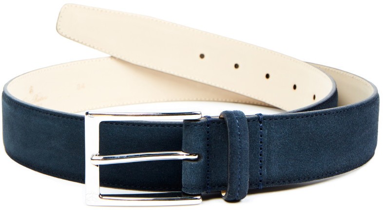 Öv Brooks Brothers Belt Td Suede Stitch Nvy