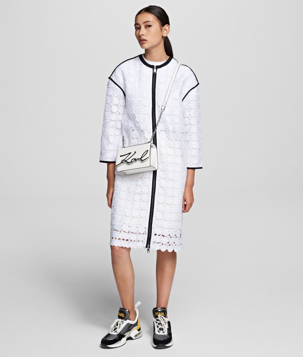 Kabát Karl Lagerfeld Karl Circle Lace Coat