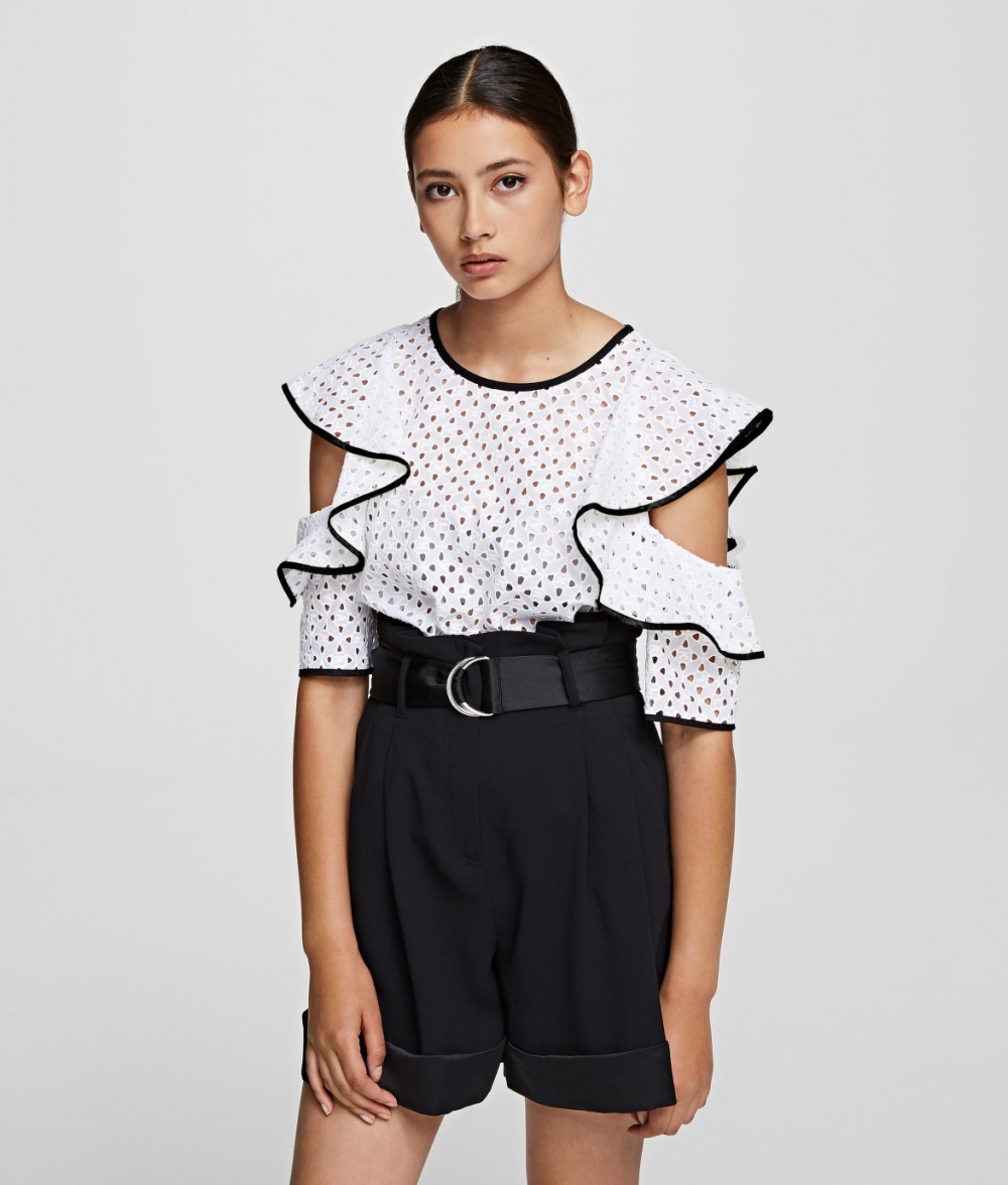 Top Karl Lagerfeld Karl Broderie Anglais Top