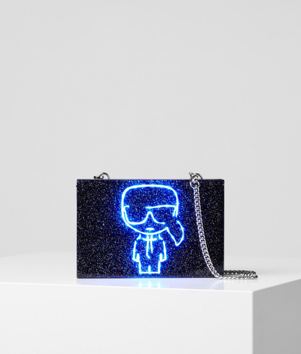 Retikül Karl Lagerfeld K/Ikonik Karl Minaudiere Led