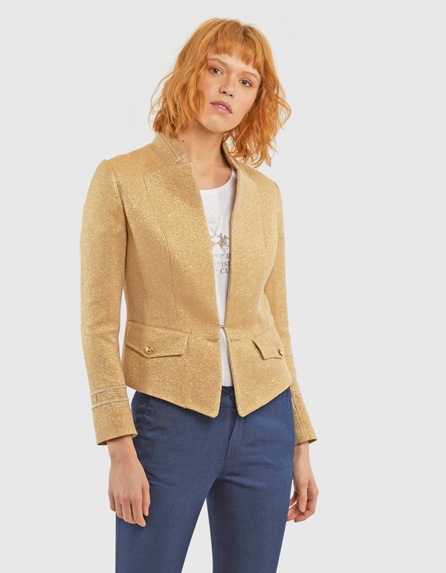 Zakó La Martina Woman Jacket Canvas Lurex