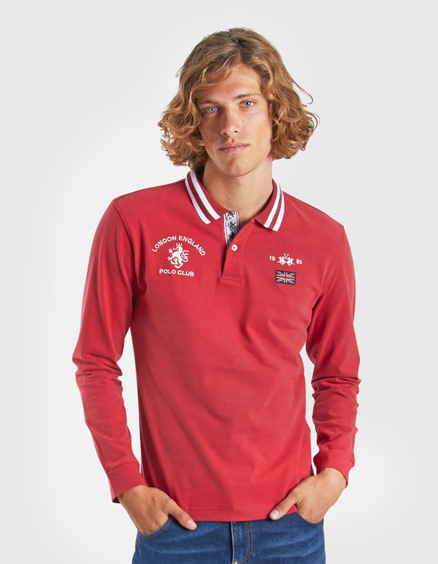 Póló La Martina Man Polo L/S Heavy Jersey