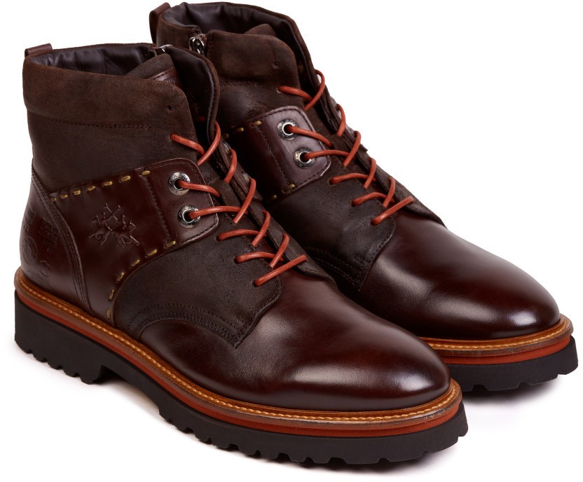 Bokacipő La Martina Man Boots Canyon Calf Leather