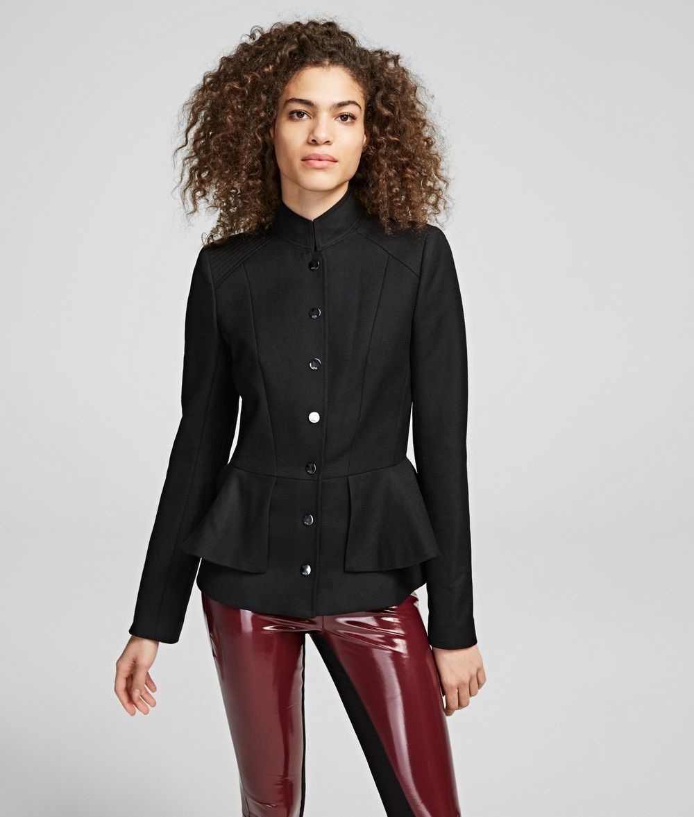 Zakó Karl Lagerfeld Jacket W/Peplum & Snaps