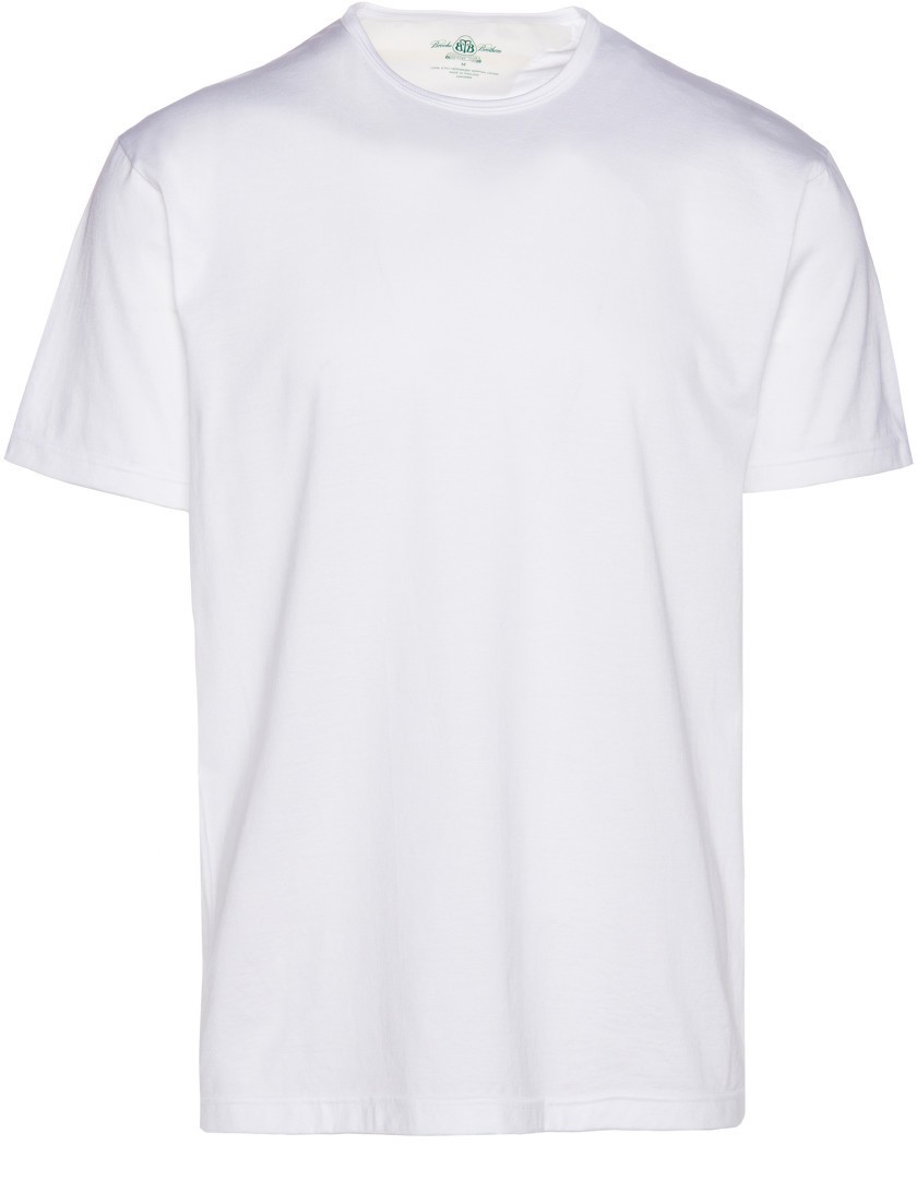 Póló Brooks Brothers Cc Tee Crw Nck Merc Sld Wht
